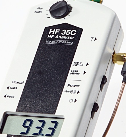Medidor Radiaciones AF Gigahertz Solutions HF35C