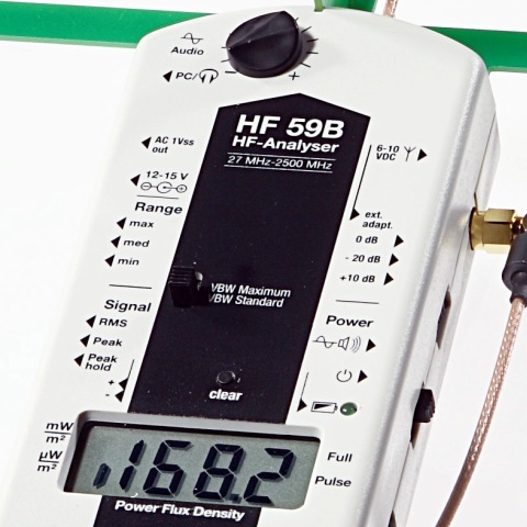 Medidor Radiaciones AF Gigahertz Solutions HF59B