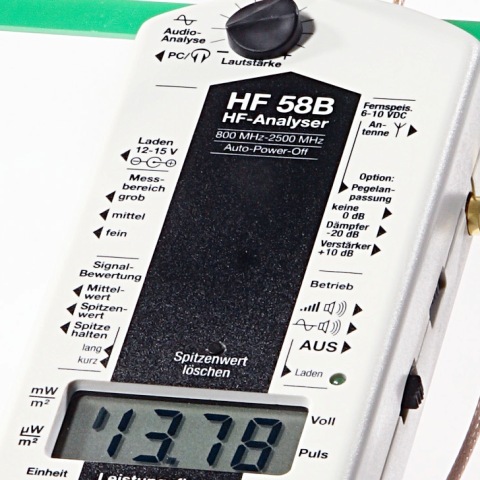 Medidor Radiaciones AF Gigahertz Solutions HF58B
