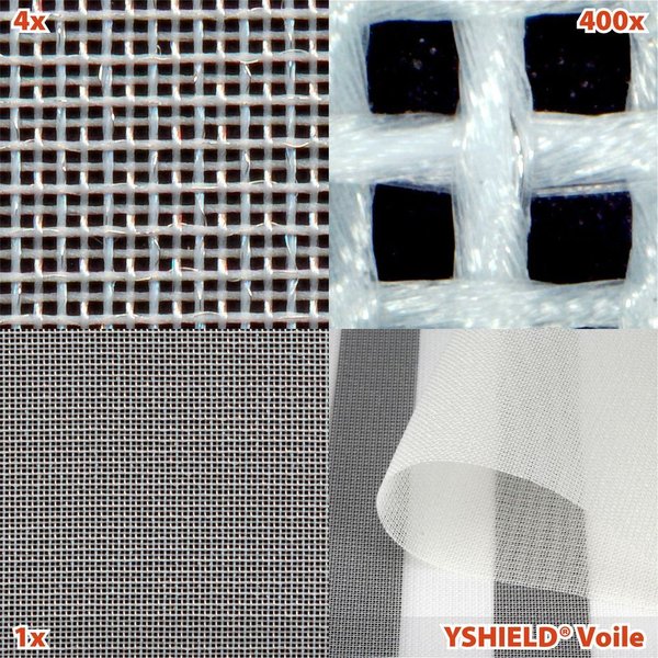 EMF Protective Shielding Fabric Yshield VOILE 38dB  for Curtains & Bed Veils