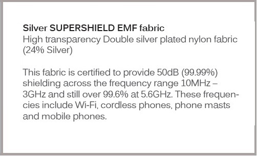 EMF Protective Cap Extreme High Shielding - white