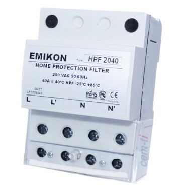 Filtro de Red PLC Monofásico Emikon HPF2040 electricidad sucia 40A