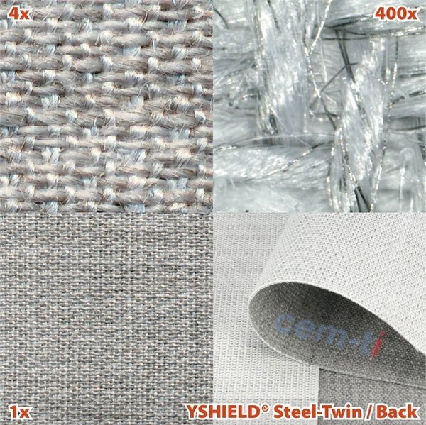EMF Protective Shielding Fabric Yshield STEEL-Twin for Floor Mat