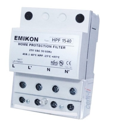 Filtro de Red PLC Monofásico Emikon HPF1540 electricidad sucia 40A