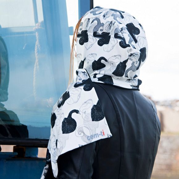 EMF Protective Shielding Hooded Scarf  for Women Ecologa SOHEMA