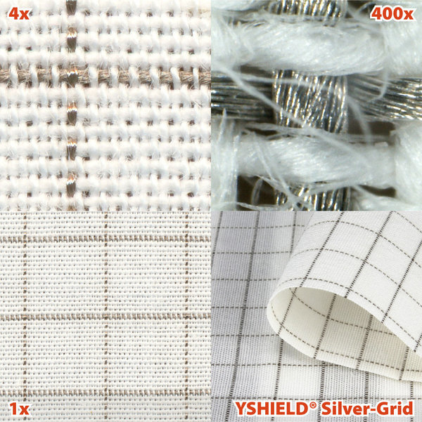 Earthing Fabric Yshield SILVER-Grid