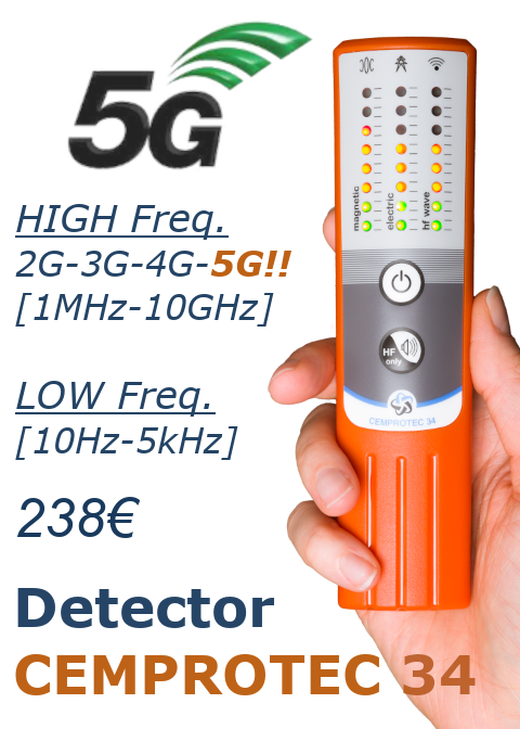 LF+HF 5G EMF Detector Cemprotec 34 EPE CONSEIL 10 GHz